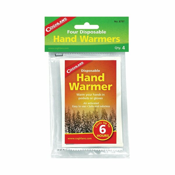 Coghlans Hand Warmers Disposable 4 Pack 8797